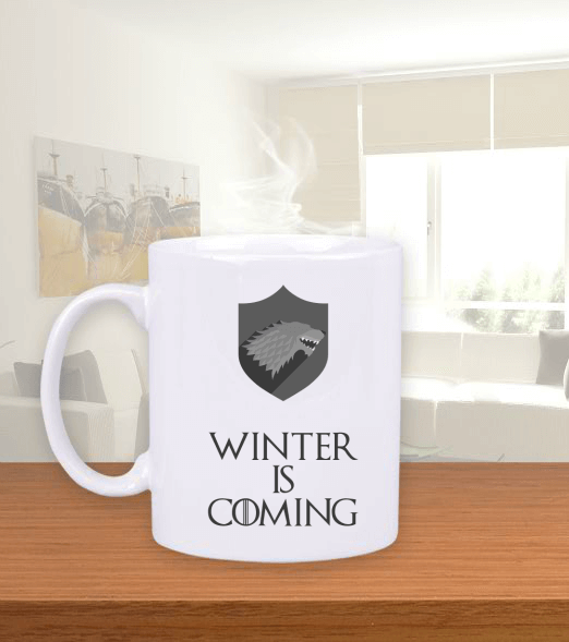 Tisho - Winter Is Coming Beyaz Kupa Bardak