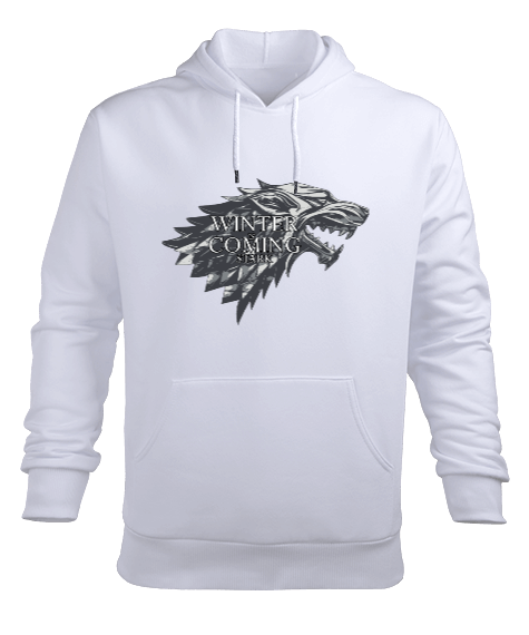 Tisho - winter is coming Erkek Kapüşonlu Hoodie Sweatshirt