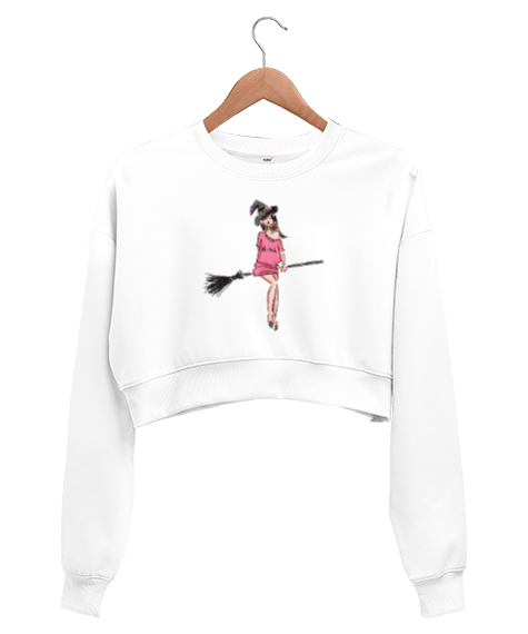 Tisho - witch Kadın Crop Sweatshirt