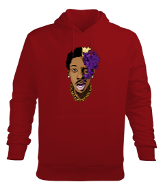 Tisho - Wiz Khalifa Rapper Tasarım Baskılı Erkek Kapüşonlu Hoodie Sweatshirt