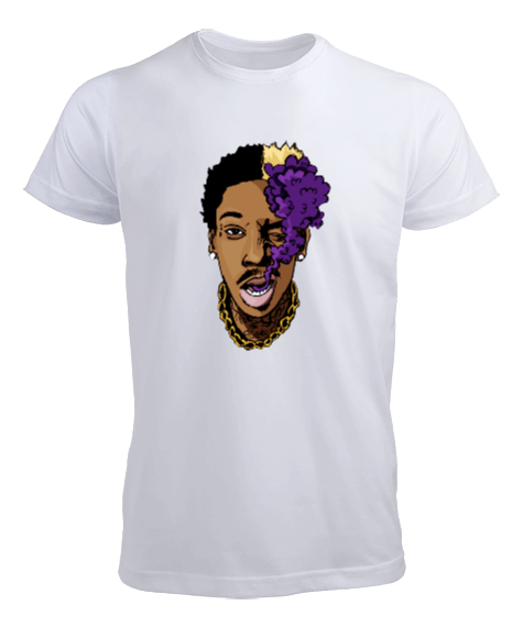 Wiz Khalifa Rapper Tasarım Baskılı Erkek Tişört