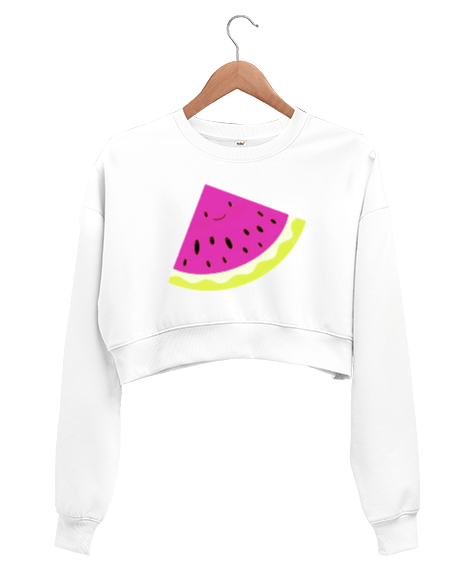 Tisho - WMELON Kadın Crop Sweatshirt