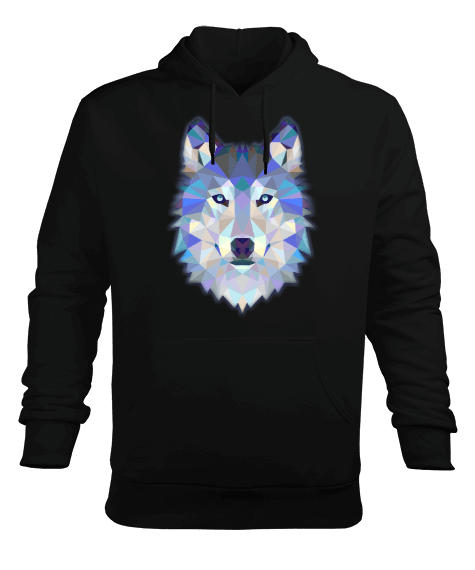 Tisho - Wolf Erkek Kapüşonlu Hoodie Sweatshirt