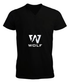 Tisho - Wolf Erkek Kısa Kol V Yaka Tişört