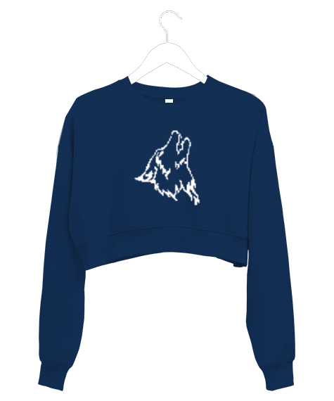 Tisho - Wolf Kadın Crop Sweatshirt