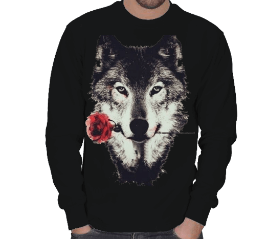 Tisho - Wolf T-Shirt 2015 Süper ERKEK SWEATSHIRT