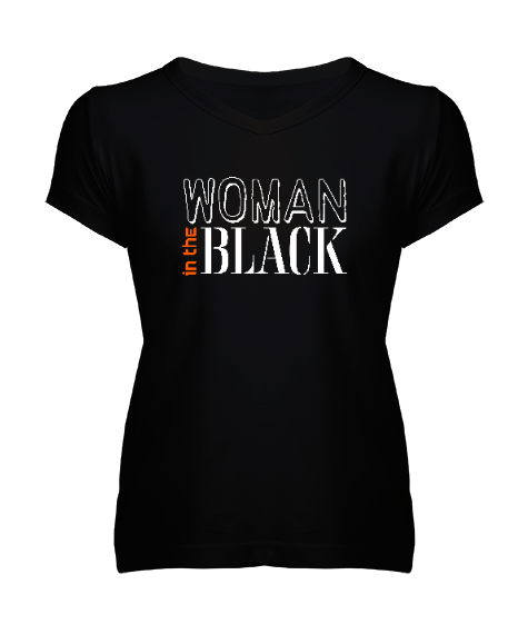 Woman In The Black Kadın V Yaka Tişört