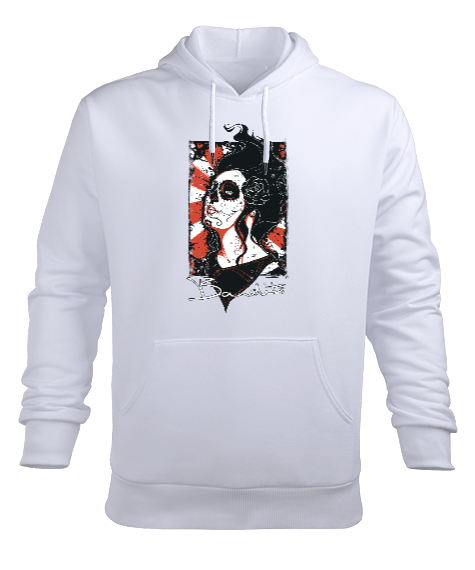 Tisho - WOMEN Beyaz Erkek Kapüşonlu Hoodie Sweatshirt