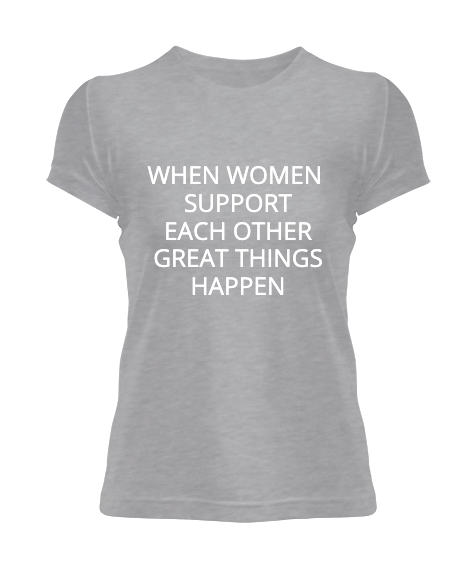 Tisho - Women T Shirt with Message Kadın Tişört