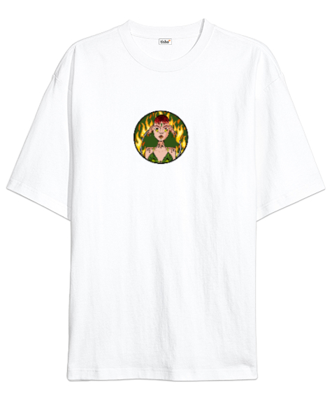 Tisho - Women3 Beyaz Oversize Unisex Tişört