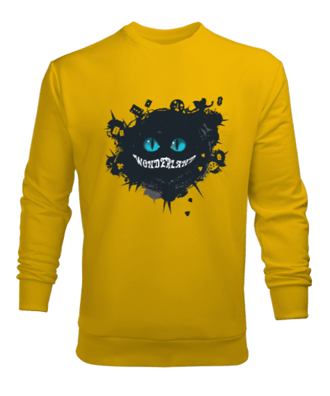 Tisho - Wonderland Baskılı Erkek Sweatshirt