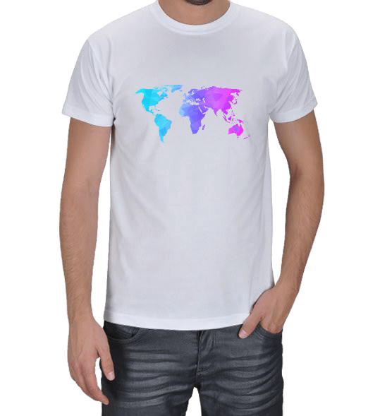 Tisho - World Map Erkek Tişört