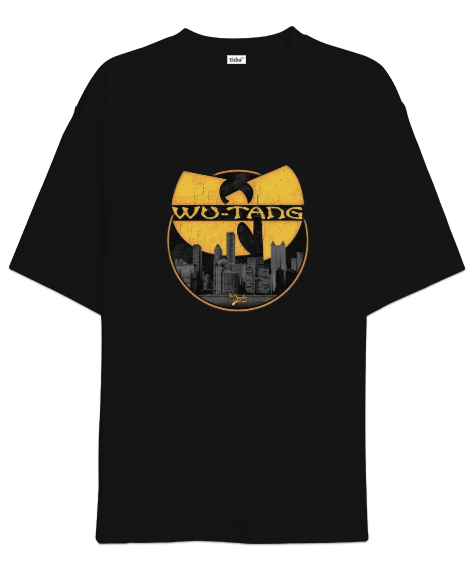 Tisho - Wu-Tang Clan Rap Tasarım Baskılı Oversize Unisex Tişört
