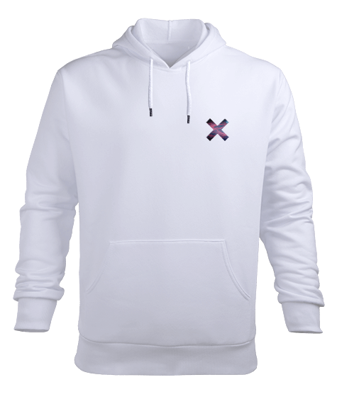 Tisho - X Erkek Kapüşonlu Hoodie Sweatshirt