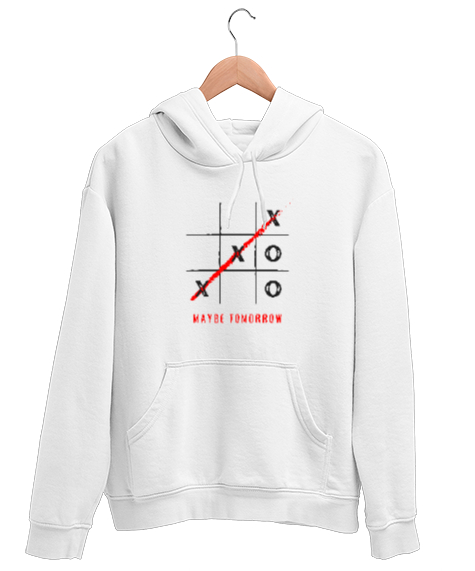 Tisho - XoX Maybe Tomorrow Belki Yarın Oyuncu Özel Tasarım Beyaz Unisex Kapşonlu Sweatshirt
