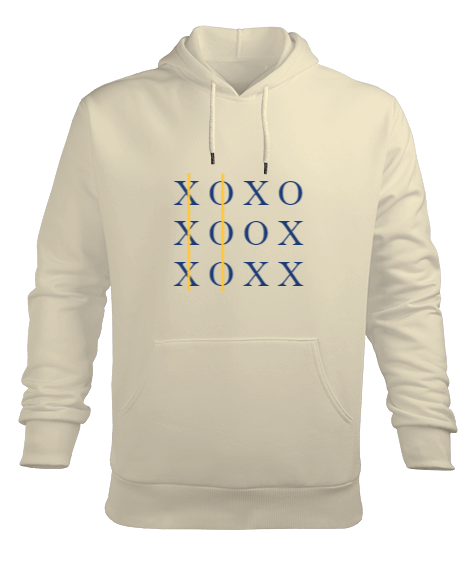 Tisho - XOXO Erkek Kapüşonlu Hoodie Sweatshirt