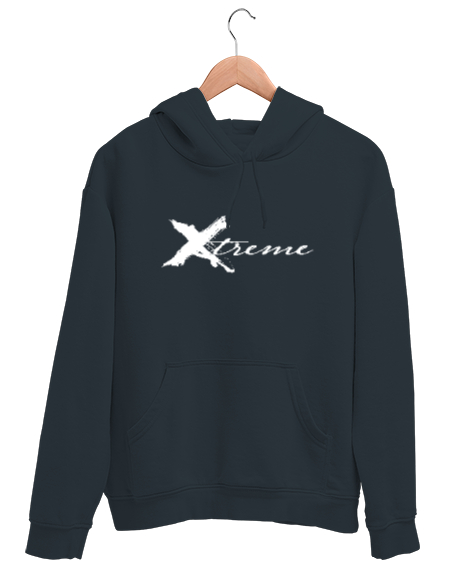 Tisho - Xtreme - Extrem Slogan Füme Unisex Kapşonlu Sweatshirt