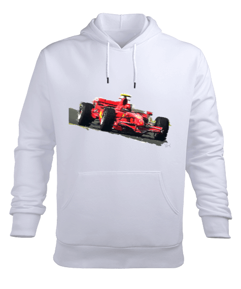 Tisho - Yalımca yarış arabası Erkek Kapüşonlu Hoodie Sweatshirt