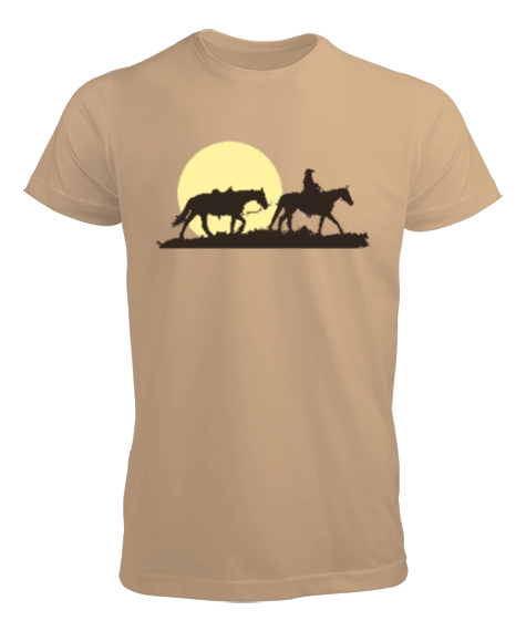 Tisho - Yalnız Kovboy Camel Erkek Tişört