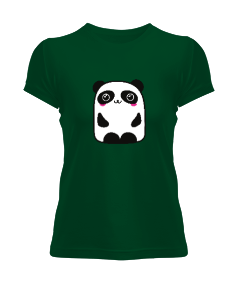 Yalnız panda Kadın Tişört - Tisho
