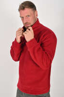 Yarım Fermuarlı Bordo Polar Mont - Kışlık, Dayanıklı, Rahat - Unisex - Tisho