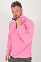 Yarım Fermuarlı Pembe Polar Mont - Kışlık, Dayanıklı, Rahat - Unisex Pembe