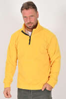 Yarım Fermuarlı Sarı Polar Mont - Kışlık, Dayanıklı, Rahat - Unisex Sarı