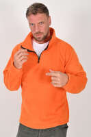 Yarım Fermuarlı Turuncu Polar Mont - Kışlık, Dayanıklı, Rahat - Unisex - Tisho