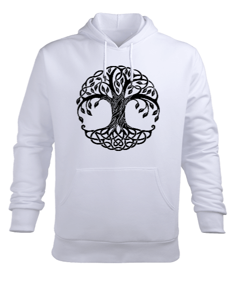 Tisho - Yaşam Ağacı Erkek Kapüşonlu Hoodie Sweatshirt