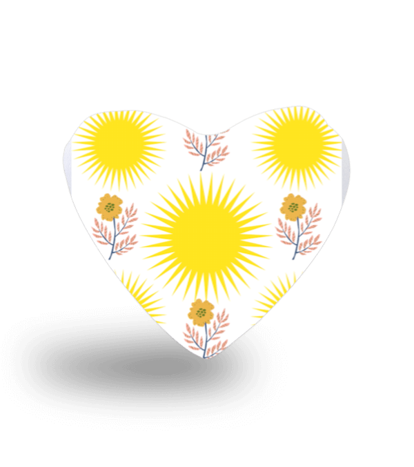 Tisho - Yastık güneş çiçek Kalp Yastık