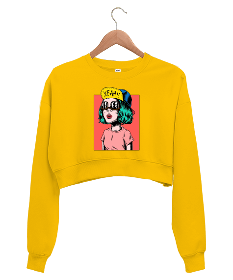 Tisho - YEAH Kadın Crop Sweatshirt