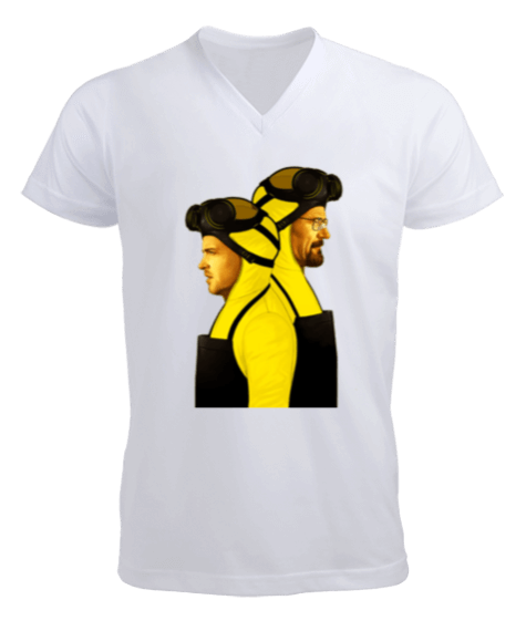 Tisho - Yellow Breaking Bad Erkek Kısa Kol V Yaka Tişört