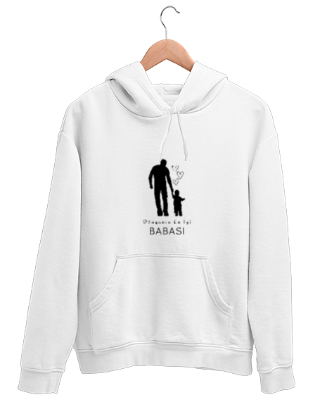 Tisho - yeni nesil Beyaz Unisex Kapşonlu Sweatshirt