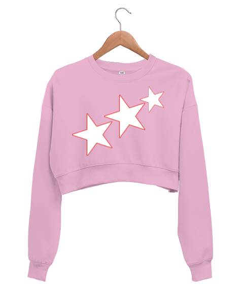 Tisho - Yıldız Ailesi Kadın Crop Sweatshirt