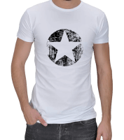 Yıldız baskılı tshirt Erkek Regular Kesim Tişört - Thumbnail