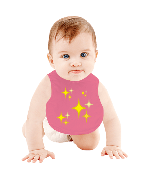 Tisho - Yıldızlı Bebek Mama Önlüğü