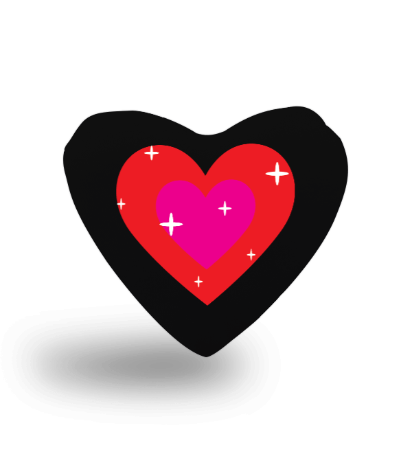 Tisho - yıldızlı kalp Kalp Yastık