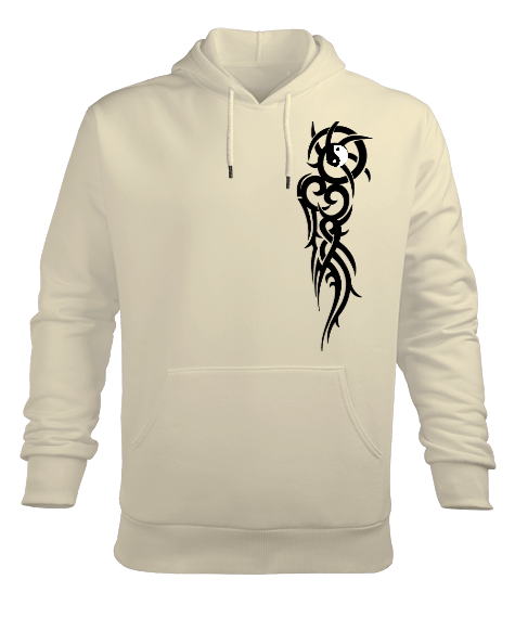 Tisho - Yin Yang Erkek Kapüşonlu Hoodie Sweatshirt