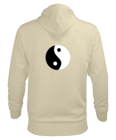 Yin Yang Erkek Kapüşonlu Hoodie Sweatshirt - Thumbnail