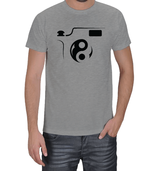 Tisho - Yin Yang Fotoğraf Makinesi Erkek Tişört