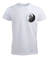 YİNYANG_EJDERHA Beyaz Erkek Tişört - Tisho