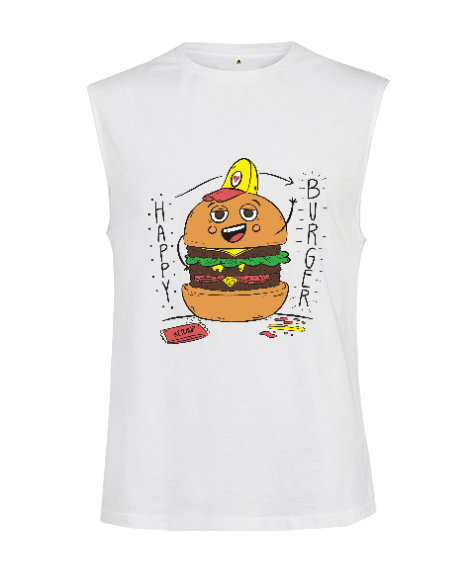 Tisho - yiyecek kesik kol unisex t-shirt Kesik Kol Unisex Tişört