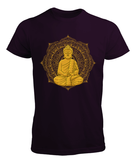 Tisho - YOGA - MEDİTASYON Golden Buddha Erkek Tişört