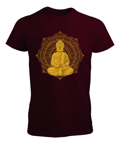 Tisho - YOGA - MEDİTASYON Golden Buddha Erkek Tişört