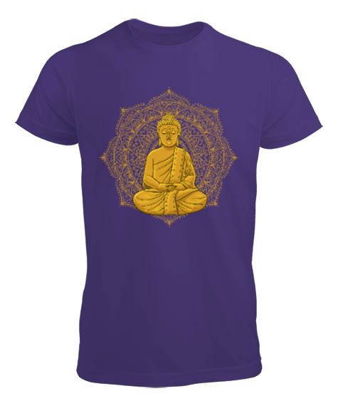Tisho - YOGA - MEDİTASYON Golden Buddha Erkek Tişört