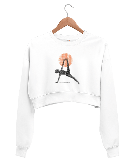 Tisho - Yoga Meditasyon Lotus Güneş Spor Kadın Crop Sweatshirt