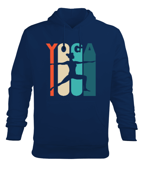 Tisho - YOGA - MEDİTASYON Savaşçı Erkek Kapüşonlu Hoodie Sweatshirt