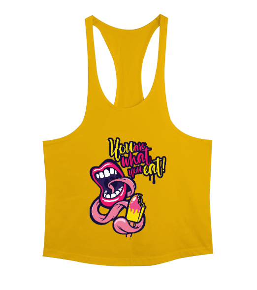 Tisho - you are what you eat Erkek Tank Top Atlet
