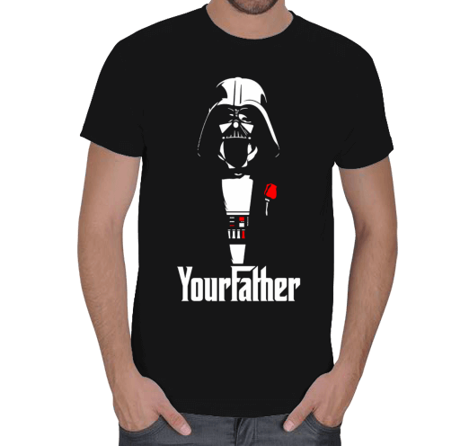 Tisho - Your Father - Darth Vader Erkek Tişört