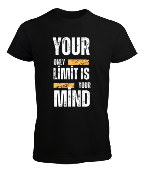 Tisho - Your Limit Is Your Mind Siyah Erkek Tişört